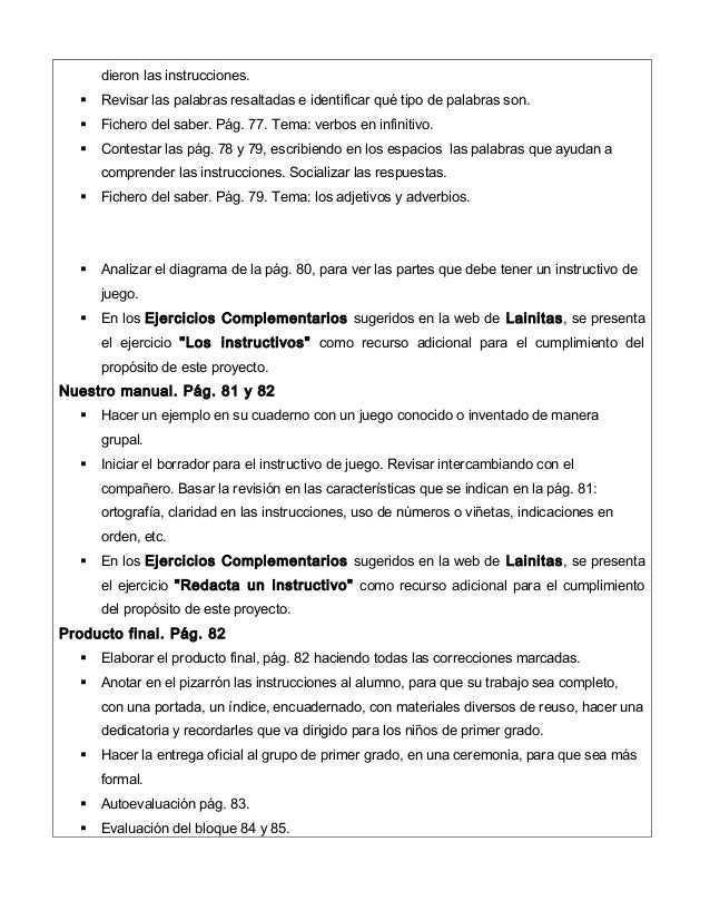 Instructivos De Juegos De Patio Con Verbos En Infinitivo ...