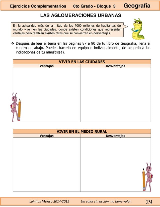 6to grado bloque 3 ejercicios complementarios