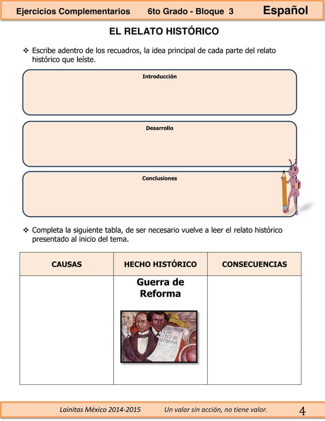 6to grado bloque 3 ejercicios complementarios