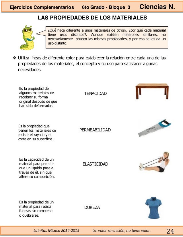 6to grado bloque 3 ejercicios complementarios