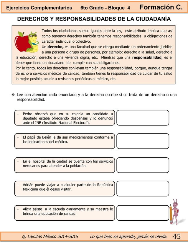 6to grado bloque 4 ejercicios complementarios