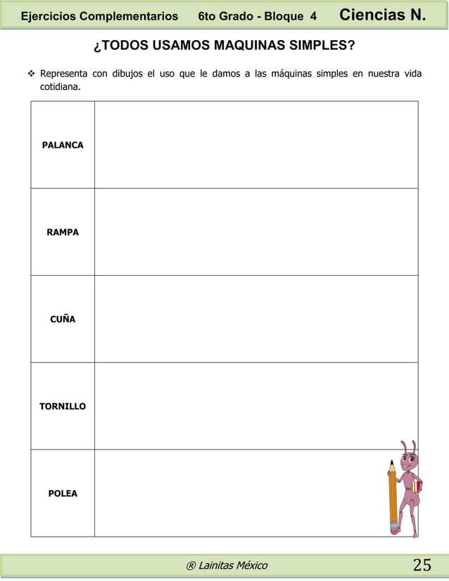 6to grado bloque 4 ejercicios complementarios