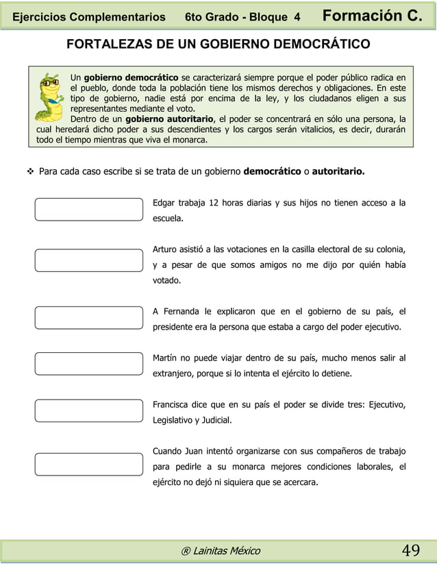 6to grado bloque 4 ejercicios complementarios