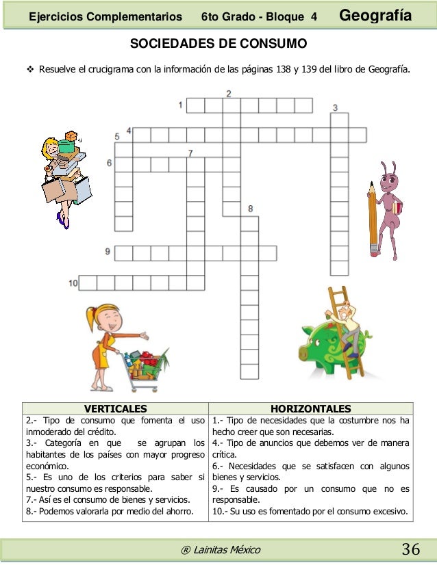 6to grado bloque 4 - ejercicios complementarios