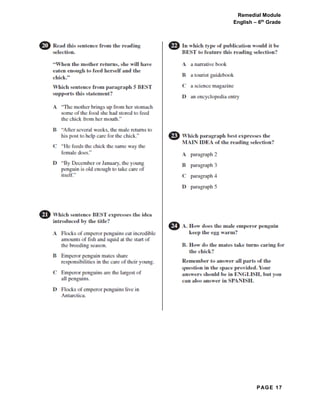 PAGE 17
Remedial Module
English – 6th
Grade
 