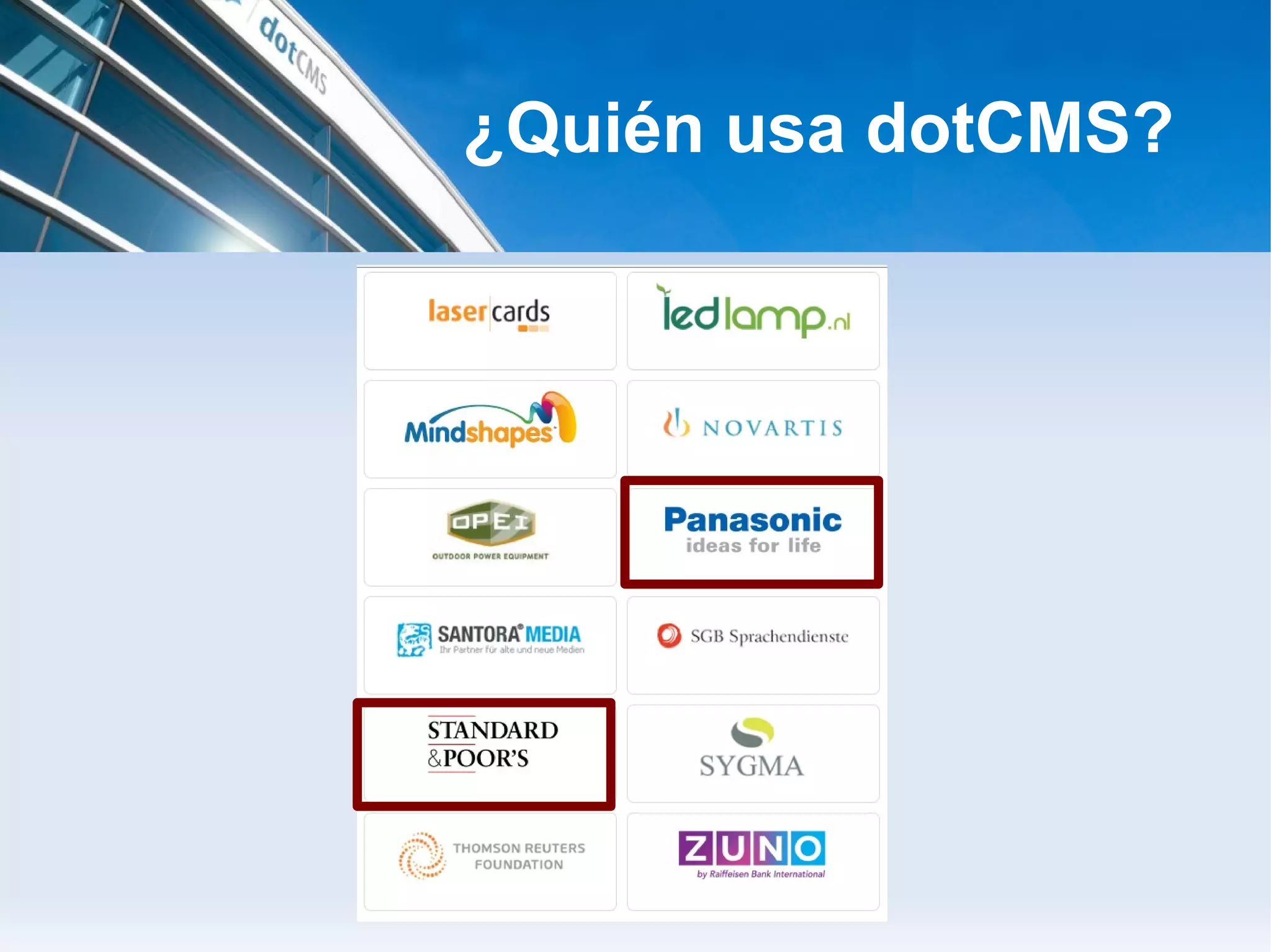 ¿Quién usa dotCMS?
 