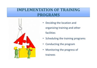 Training and development ppt