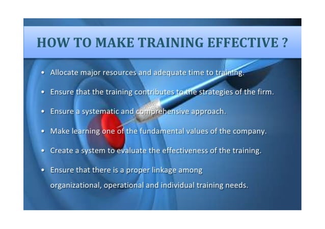 Training and development ppt