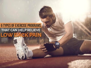 6 Types Of Exercise Programs That Can Help Relieve Low Back Pain