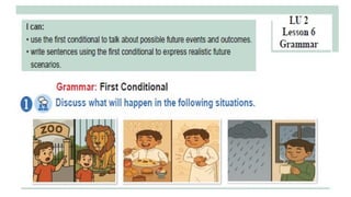 First Conditional Infografic 6 u 2 grammar2 First Conditional IF.pptx