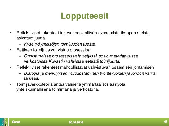 Reflektiivinen työote