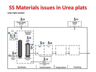 SS Materials issues in Urea plats
 