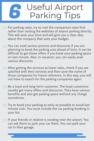 6 Useful Airport Parking Tips