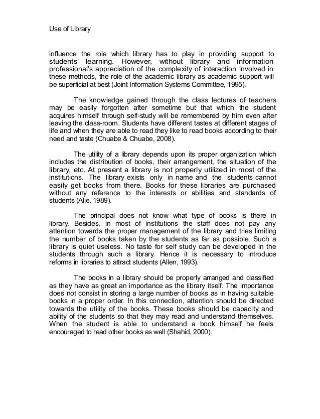 Thesis Statement In An Essay Use Of Library 1984 Essay Thesis also Reflective Essay On High School Use Of Library By The Students Proposal Essay Ideas