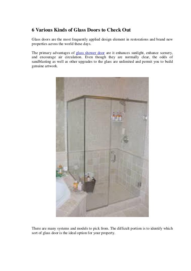 6 Various Kinds Of Glass Doors To Check Out