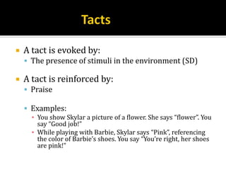 Verbal Behavior | PPTX