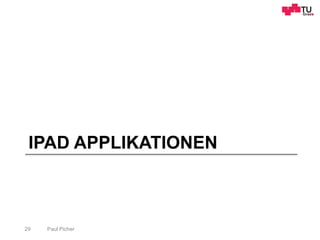 IPAD APPLIKATIONEN
Paul Picher29
 