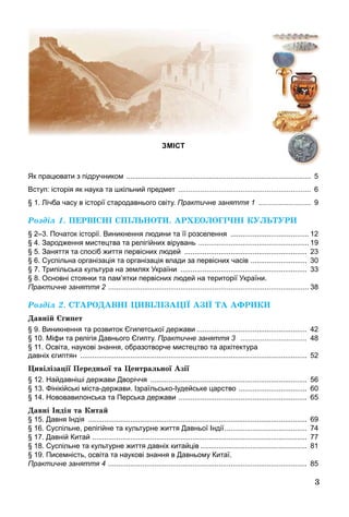 3
к ра вати з ідручнико
Всту історія як наука та кільний ред ет .............................................................