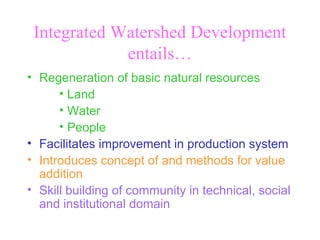 Watershed Management - Drought Mitigation | PPT 