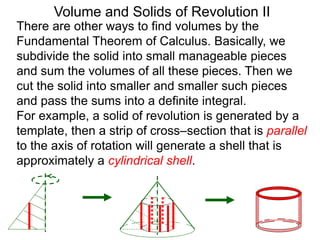6 volumes of solids of revolution ii x | PPTX