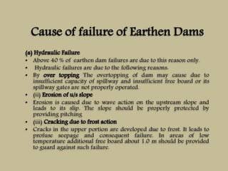 Failures of an earthen dam | PDF