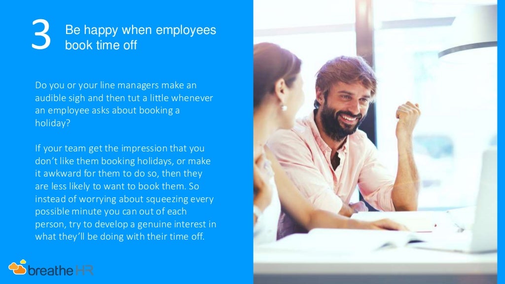 6 ways to encourage employees to take their annual leave