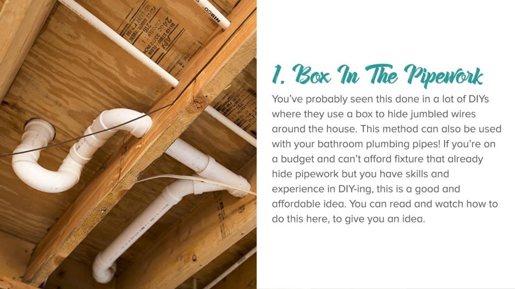 6 Ways To Hide Plumbing Pipes In Your Bathroom