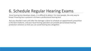 6 Ways to Save Your Hearing