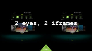 2 eyes, 2 iframes
 
