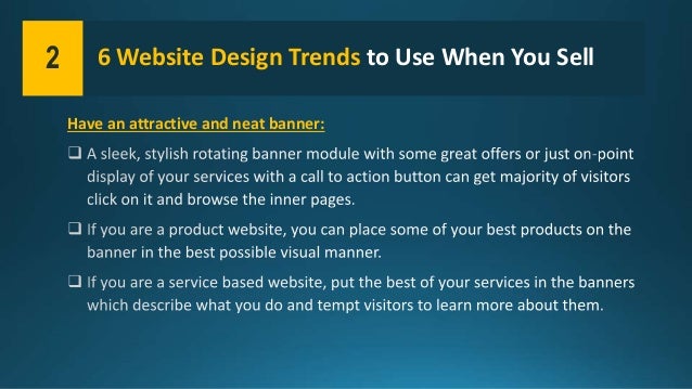 6 Website Design Trends to Use When You Sell