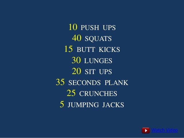 6 Week Workout Plan At Home