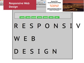 Responsive Web
Design
 