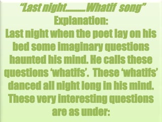 Whatif Question 6 whatif | PPTX
