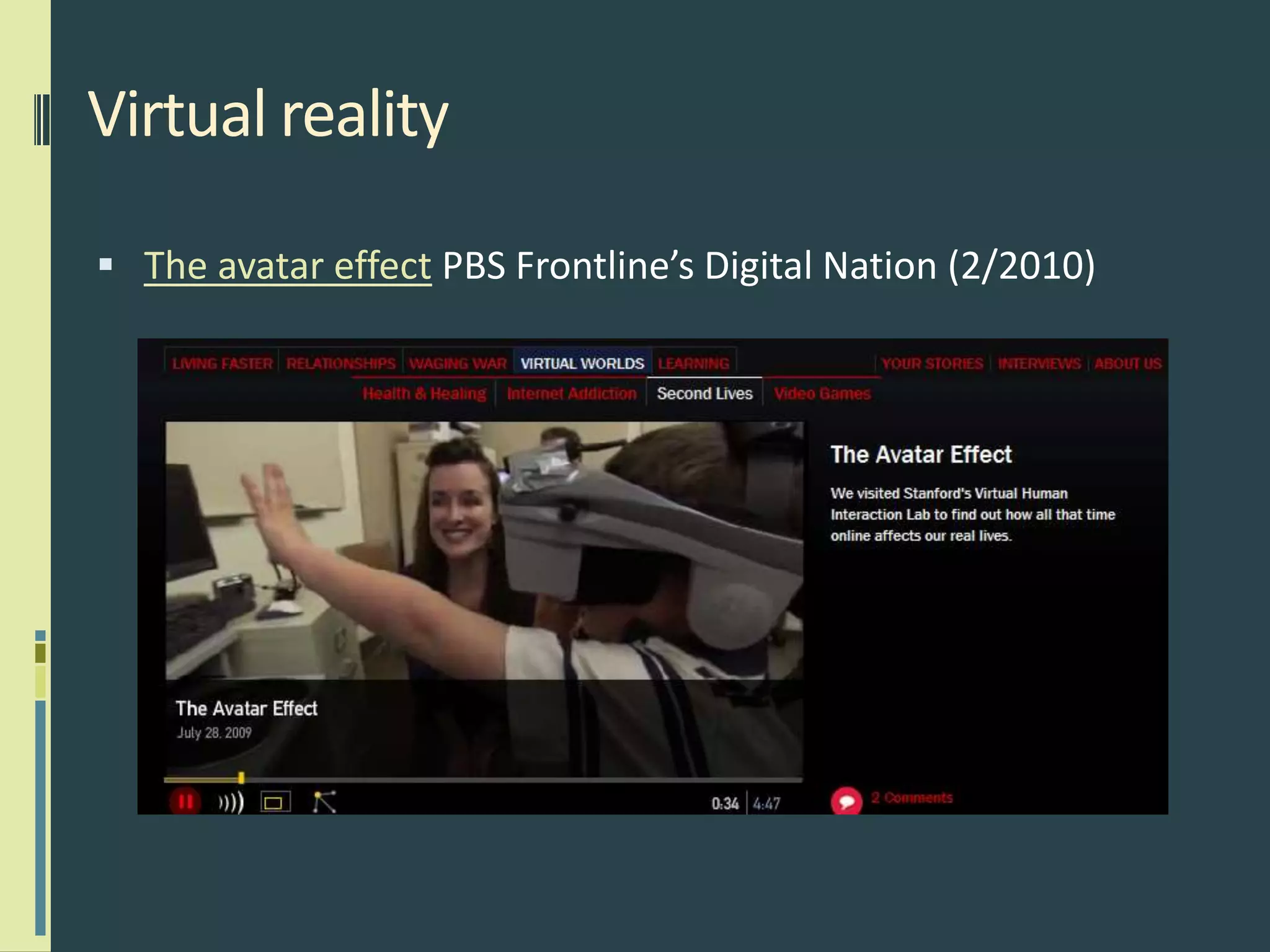 Information overload: Multi-taskingLiving Faster: Split-focusPBS Frontline’s Digital nation (2/2010)Stanford Study of Multi-TaskingDigital Nation (2/2010)