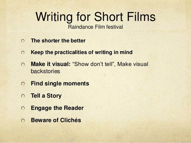 how to write a film school essay