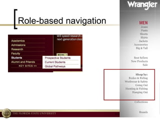 Role-based navigation 