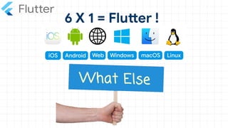 6 X 1 = Flutter !
 