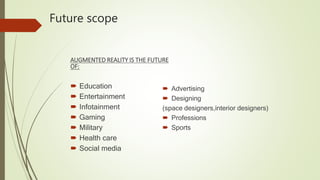 Augmented reality technical presentation | PPTX