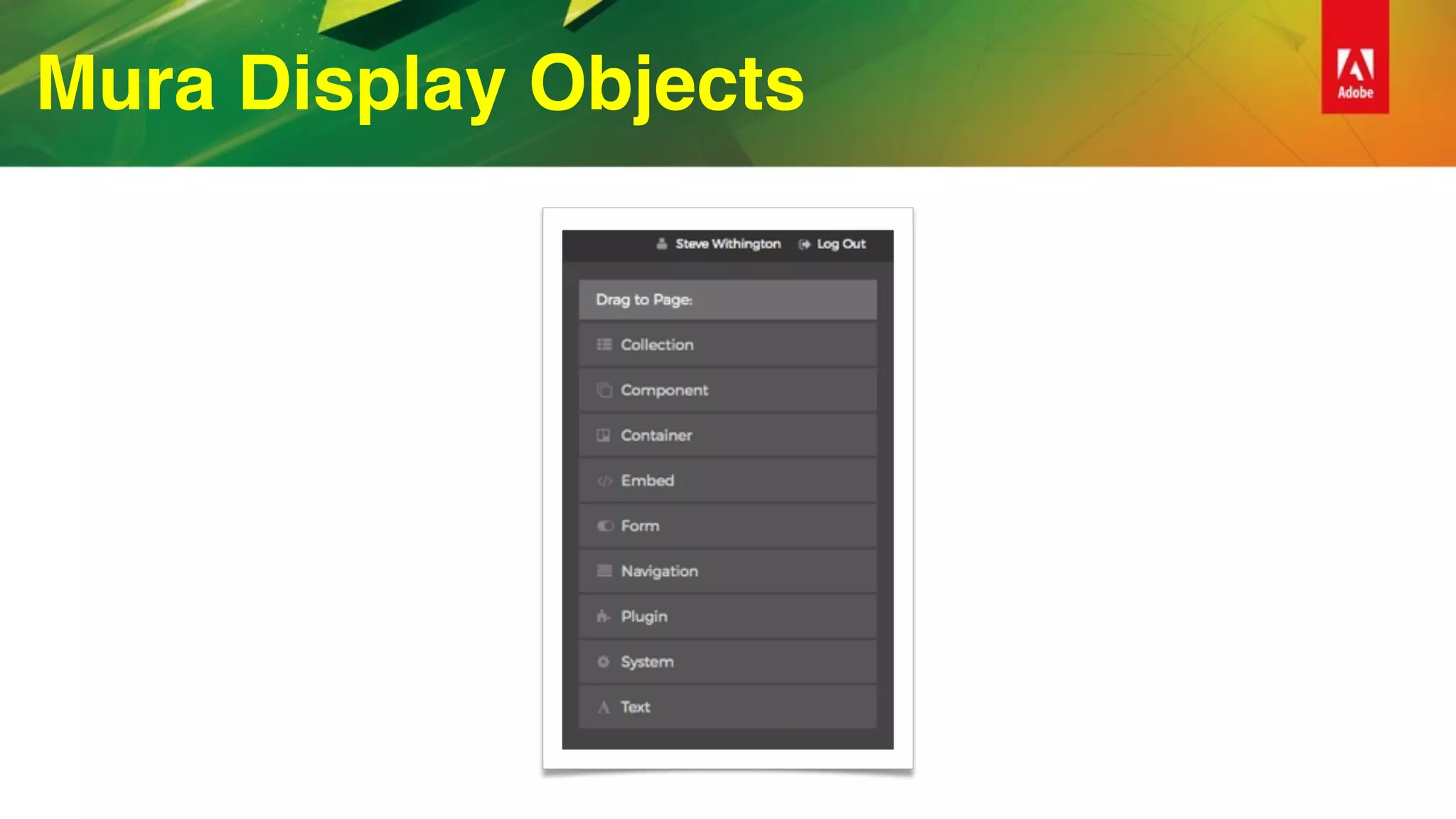 Mura Display Objects
 