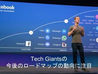 Tech Giantsの
今後のロードマップの動向に注目
Copyright 2017 Masayuki Tadokoro All rights reserved
 