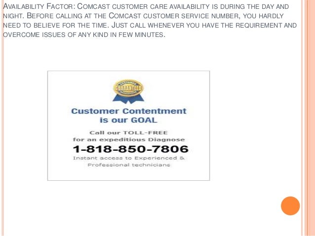 Comcast Customer Care Contact Number 1818 850 7806