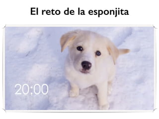 El reto de la esponjita 
 
