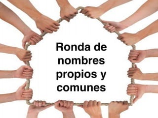 Ronda de 
nombres 
propios y 
comunes 
 