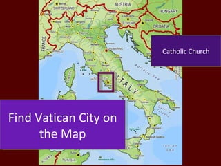 Find Vatican City on the Map Catholic Church 