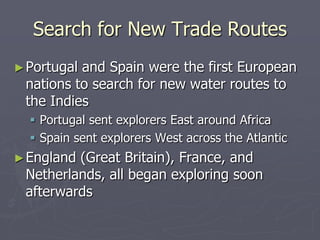 A mixture of chemicals that explodes  when litUsed in guns and cannons for:   -protection from other Europeans   -to dominate trade   -to fight against natives    -to hunt for foodGunpowder
