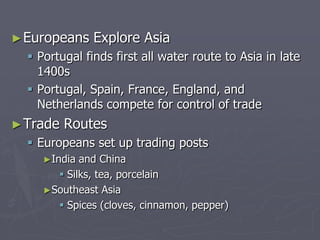 Dutch East Indies (Spice Islands) – Netherlands