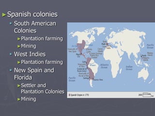 New Spain, Florida, West Indies, Peru – Spain