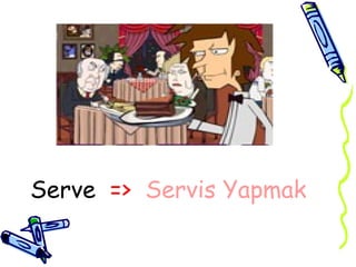 Serve => Servis Yapmak
 