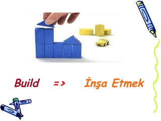 Build => İnşa Etmek
 