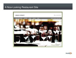A Nice-Looking Restaurant Site
 